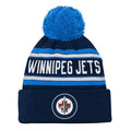Outerstuff Youth Winnipeg Jets Jacquard Knit Cuffed Toque with Pom