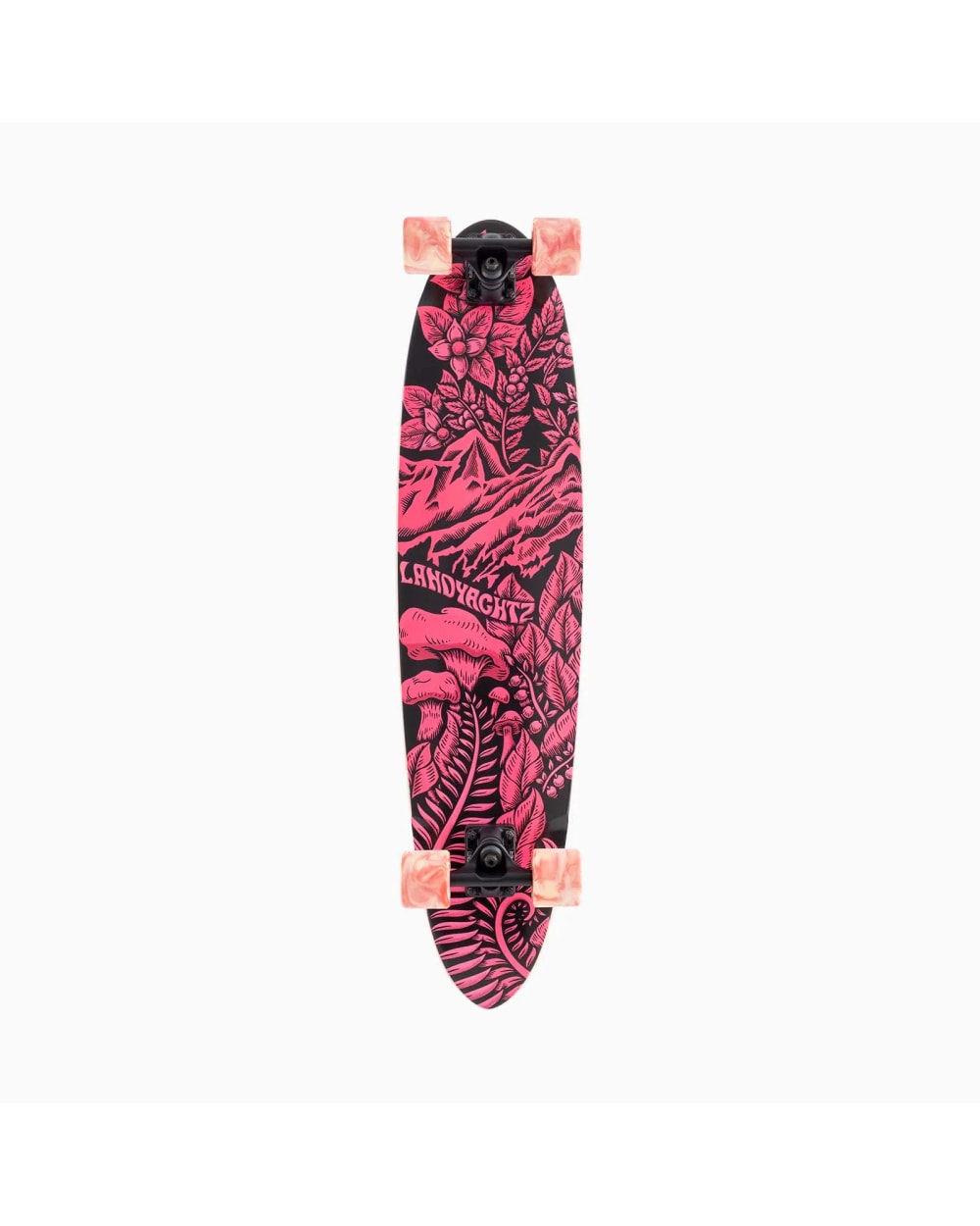 Landyachtz Dipper Pink Escape Longboard - deck graphic