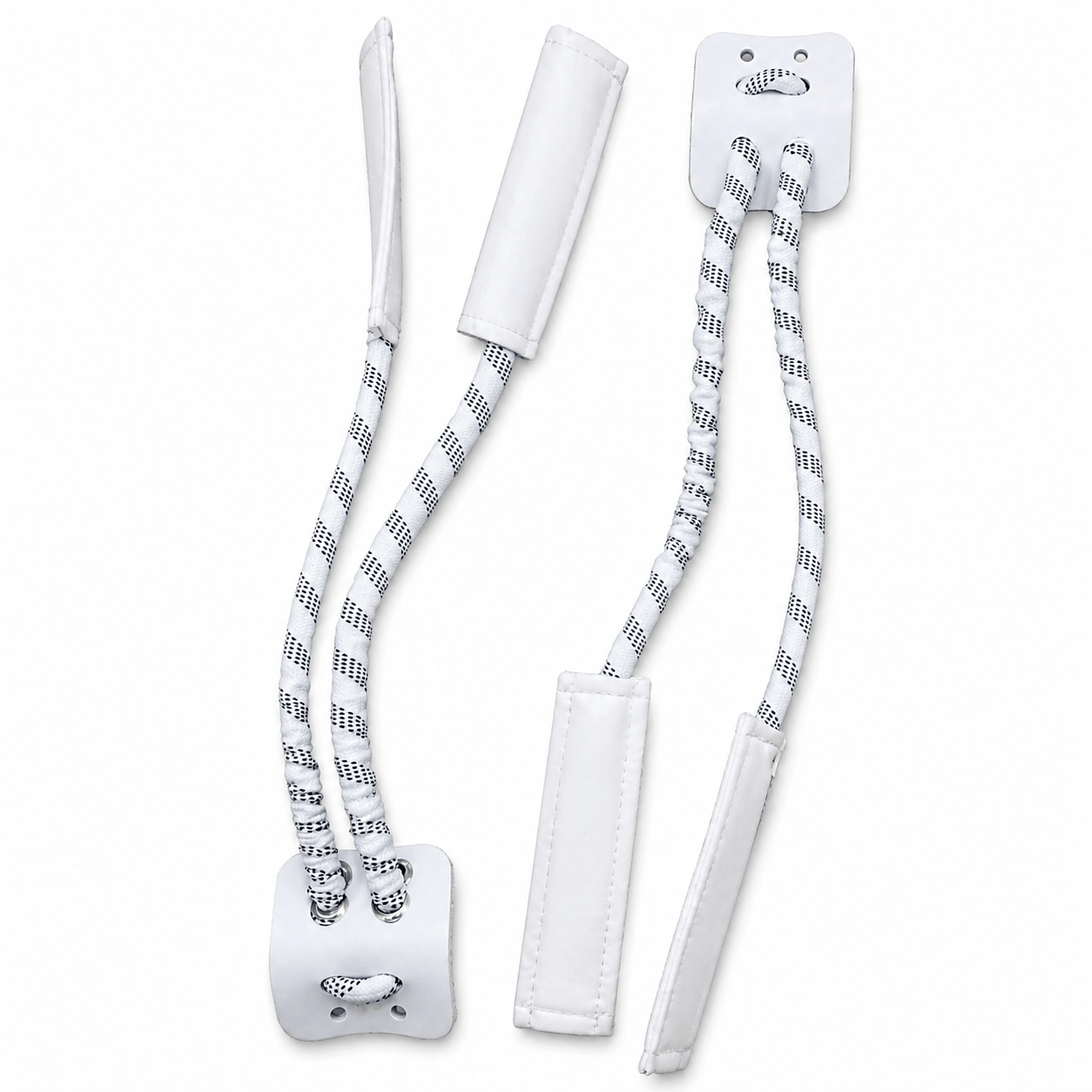 Pro Laces Junior Armor toe strap - White - pair with sleeves and tabs
