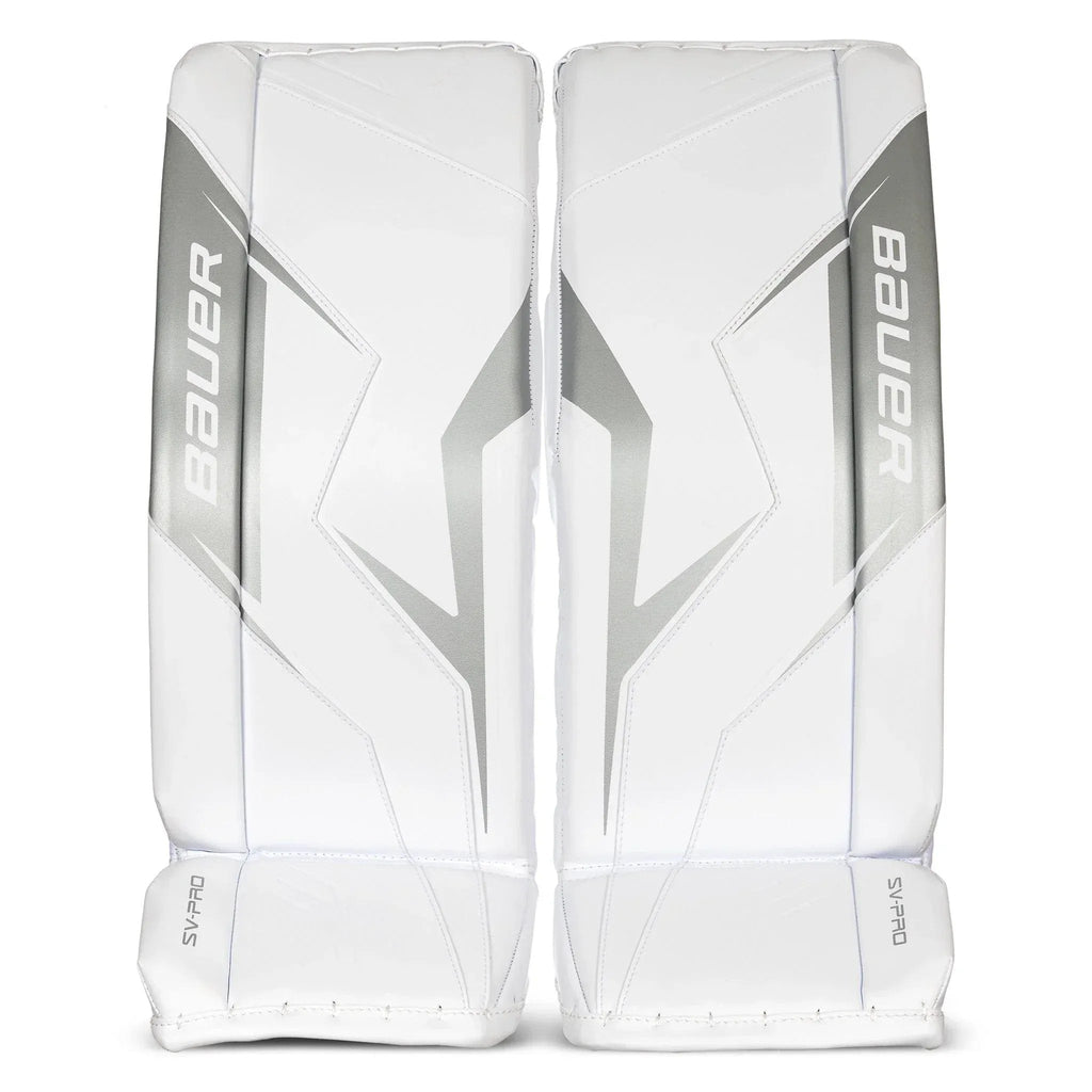 Bauer SV-Pro Junior Goalie Leg Pads - white