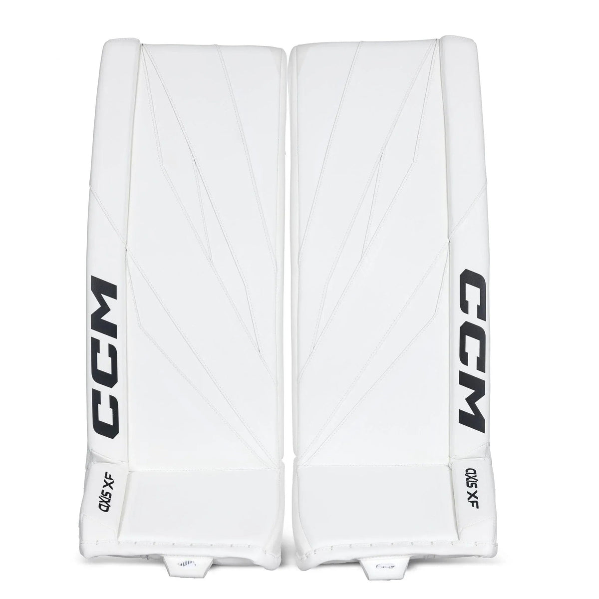 CCM Axis XF Senior Goalie Leg Pads - white