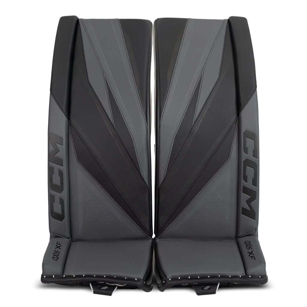 CCM Axis XF Senior Goalie Leg Pads - black/grey