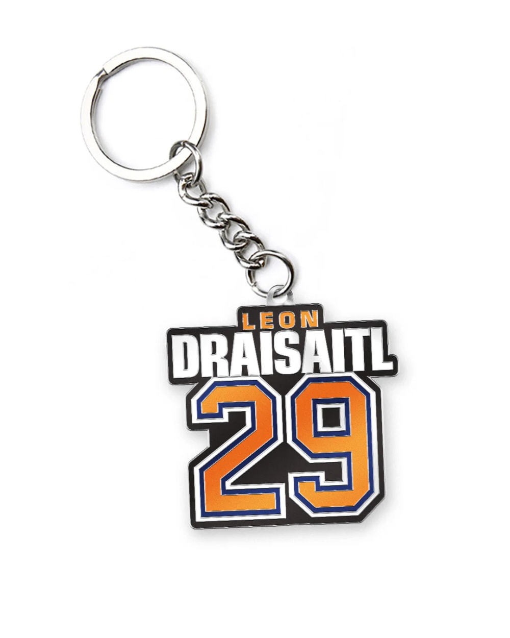 Mustang Leon Draisaitl Edmonton Oilers "29" Keychain