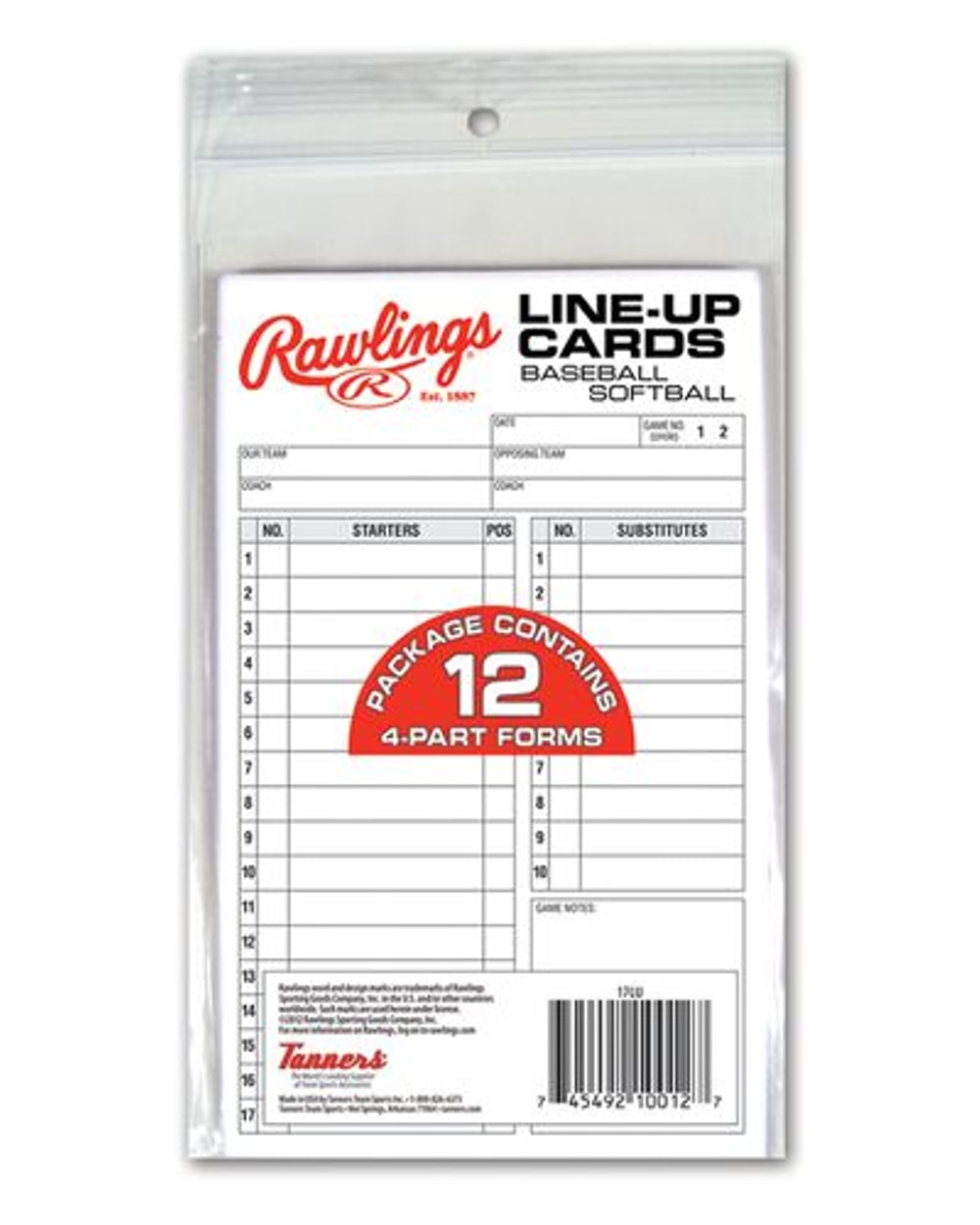 Line-Up Card Pack