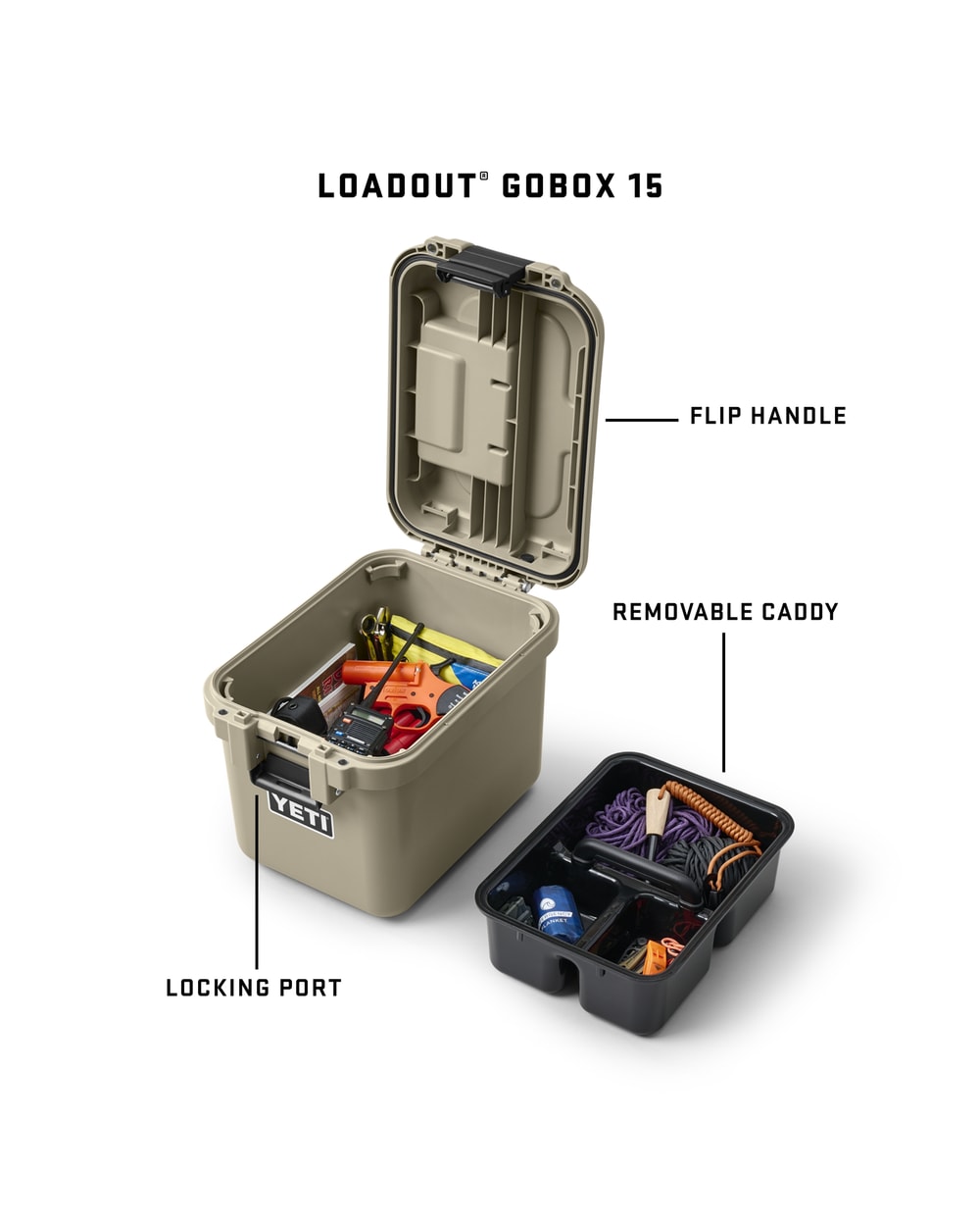 Yeti Loadout Gobox 15 Gear Case