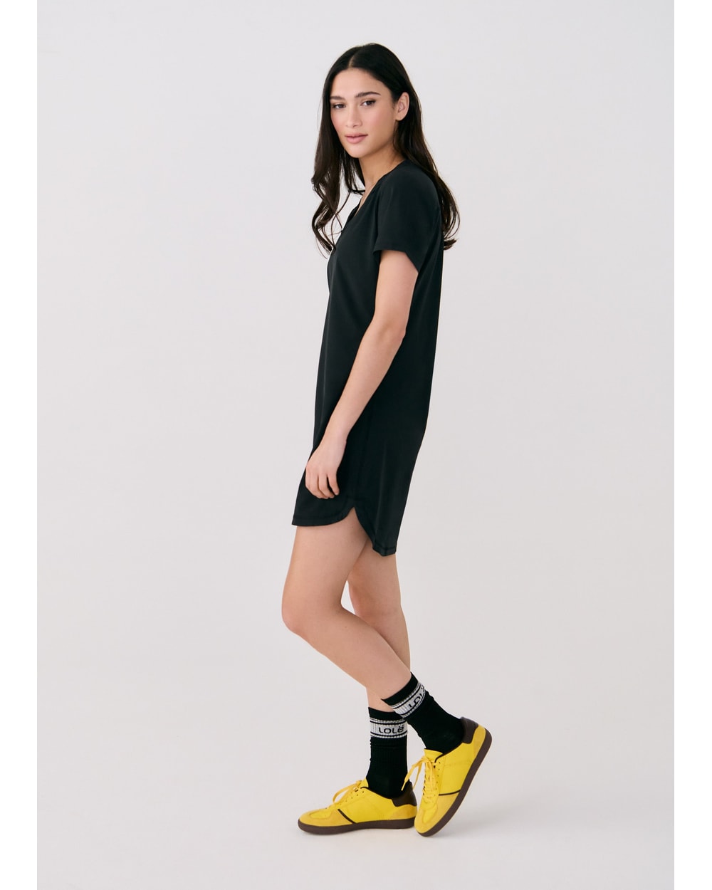 Lole Olivie V Neck Dress Black - side