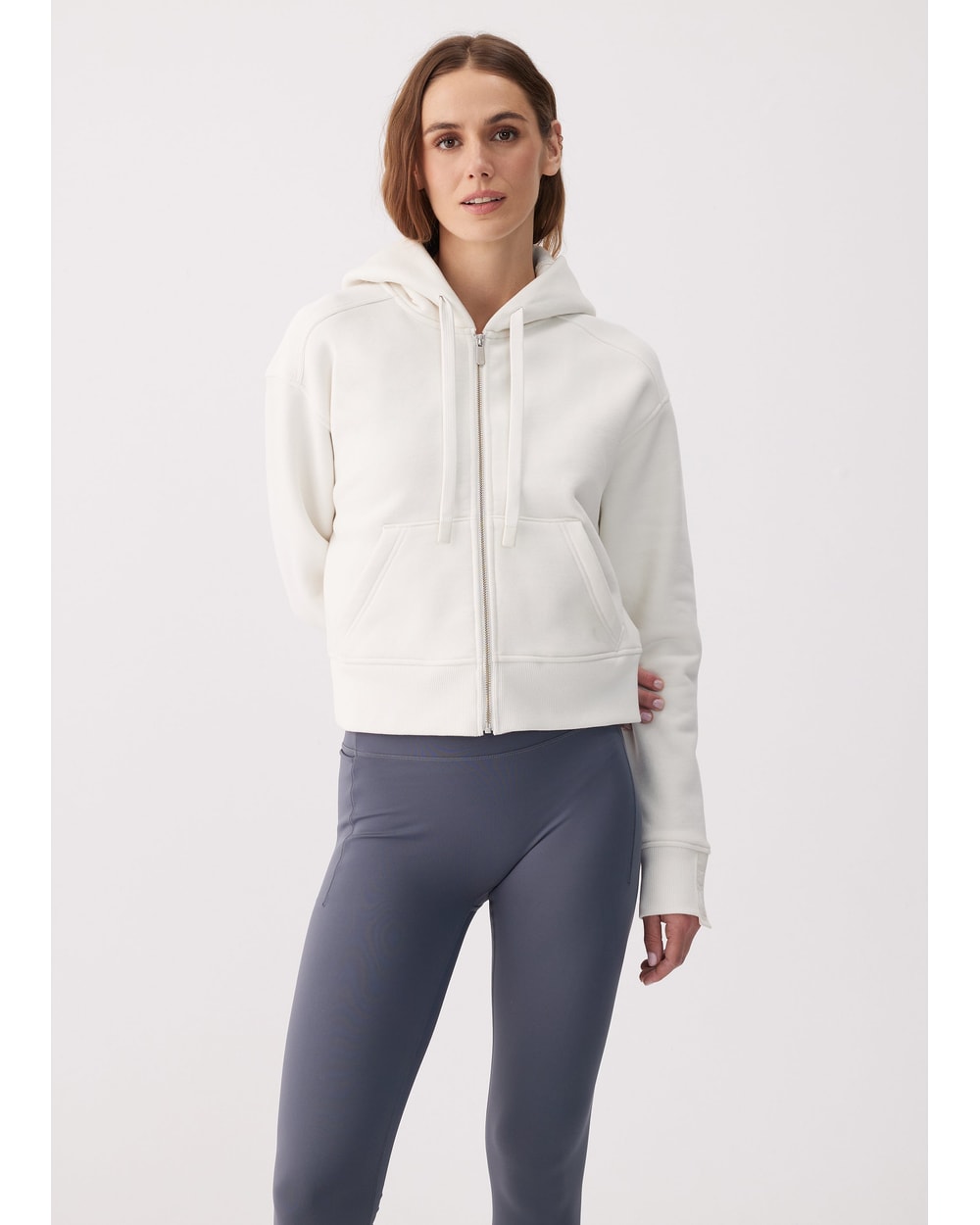 Lole Women's Icon Max Full Zip Hoodie - BIRCH