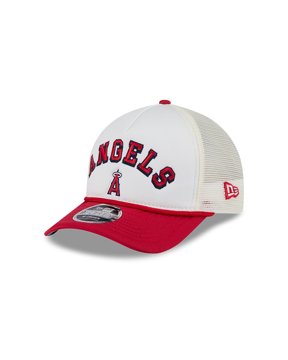 Los Angeles Angels Chrome Arch 9FORTY M-Crown A-Frame Trucker Hat