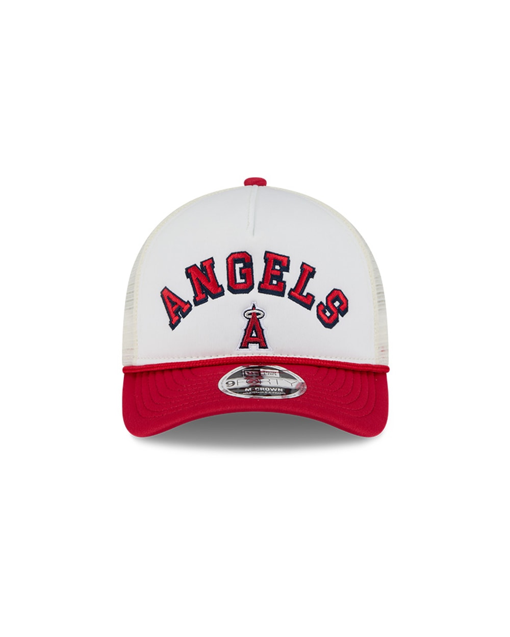 Los Angeles Angels Chrome Arch 9FORTY M-Crown A-Frame Trucker Hat