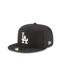 New Era Los Angeles Dodgers Black/White Basic 59FIFTY Fitted Hat