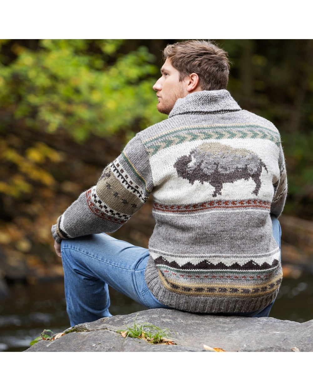 Lost Horizons Men's Yellowstone Sweater - MEDIUM NATURAL