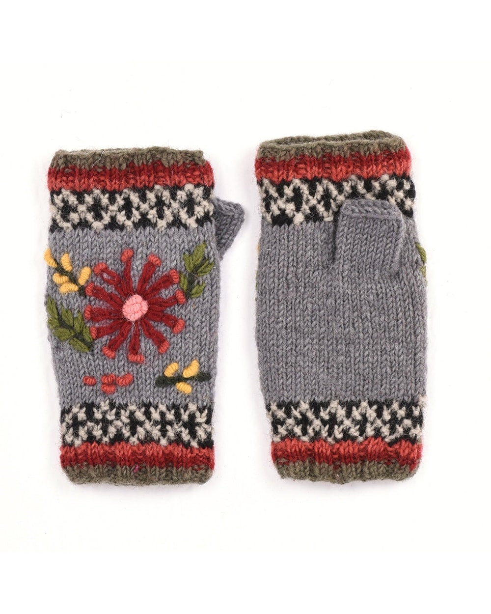 Lost Horizons Women's Abigail Handwarmers - GREY