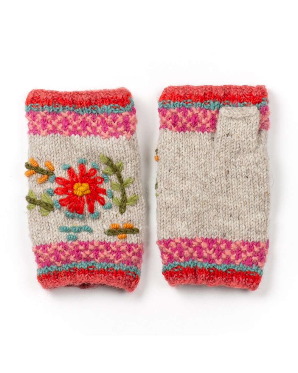 Lost Horizons Women's Abigail Handwarmers - OATMEAL
