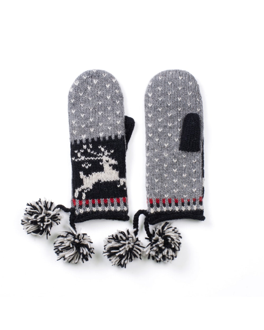 Lost Horizons Women's Yuletide Mittens - GREY