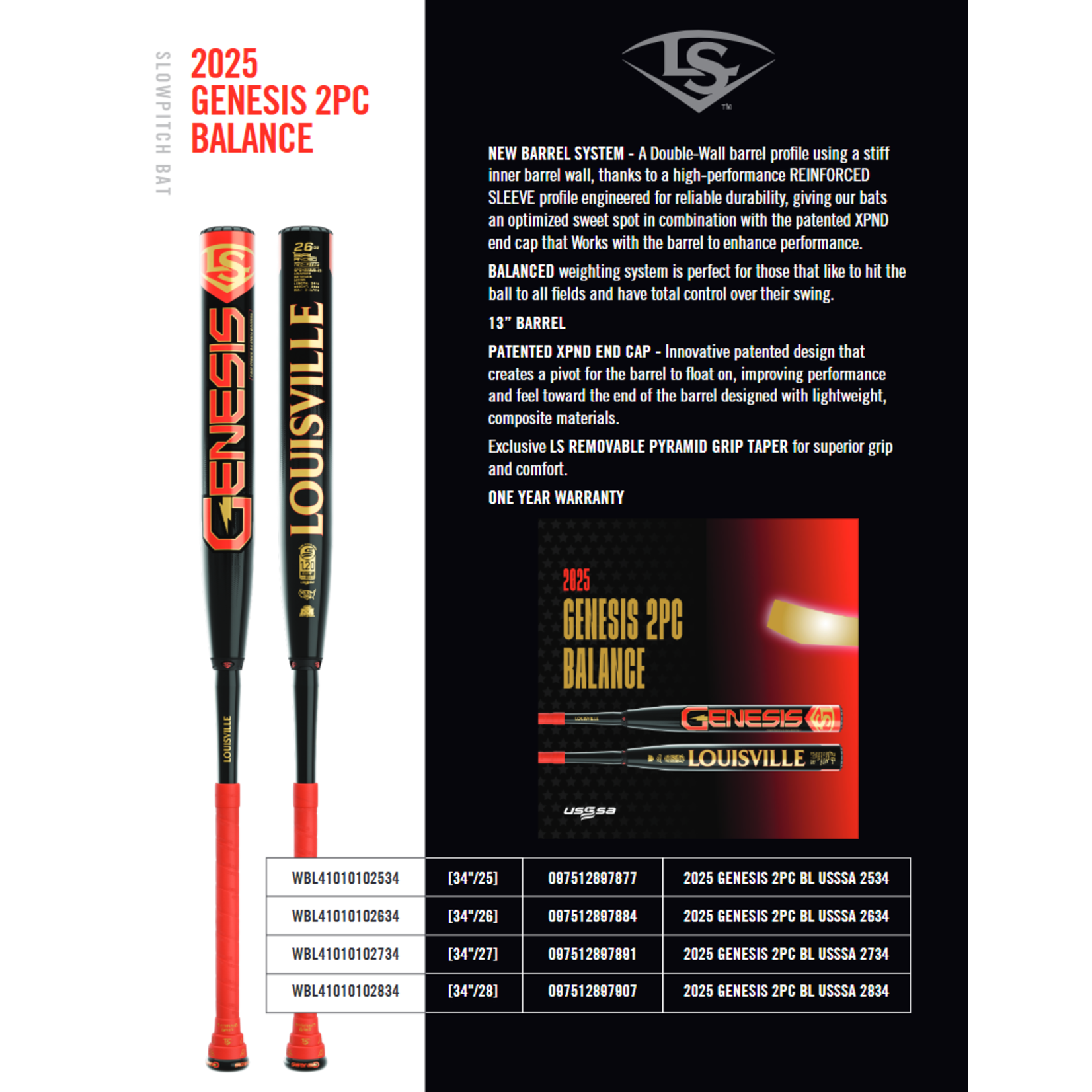 2025 Genesis 2PC BL USSSA JJ