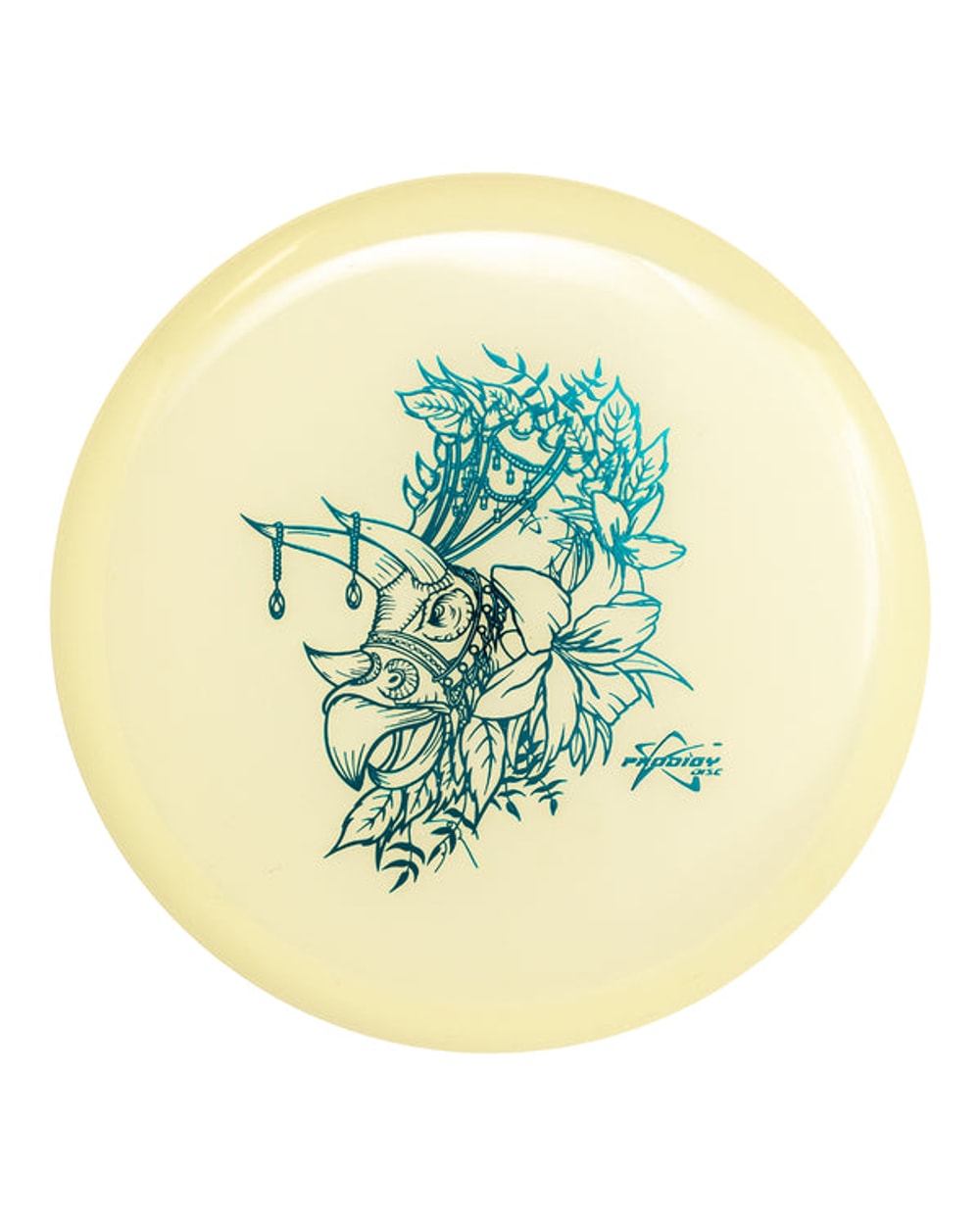 M4 400 Glow Plastic- Herbivora Stamp Disc Golf Disc