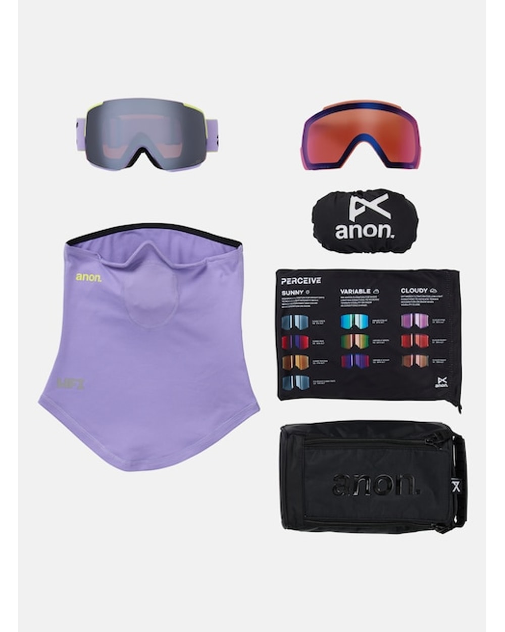 Anon M5 Goggles + Bonus Lens + MFI Face Mask