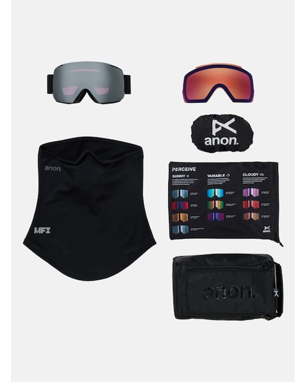 Anon M5 Goggles + Bonus Lens + MFI Face Mask
