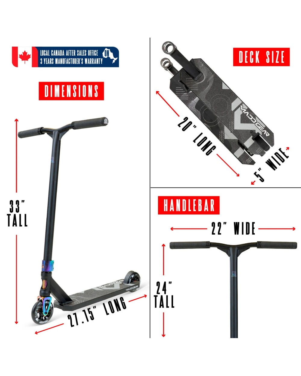 Madd Gear MG5 Axion Pro Stunt Scooter