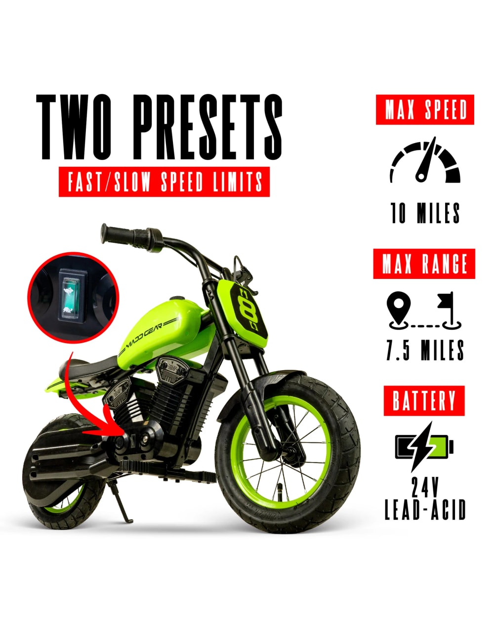 Madd Gear My 1st Mini Electric Motorcycle