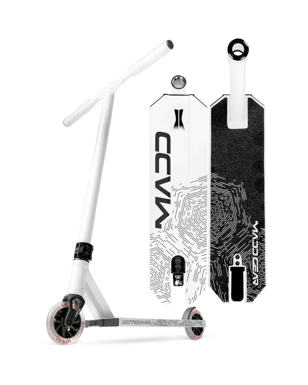 Madd Gear Viral Extreme Pro Stunt Scooter - BRIGHT WHITE, front view