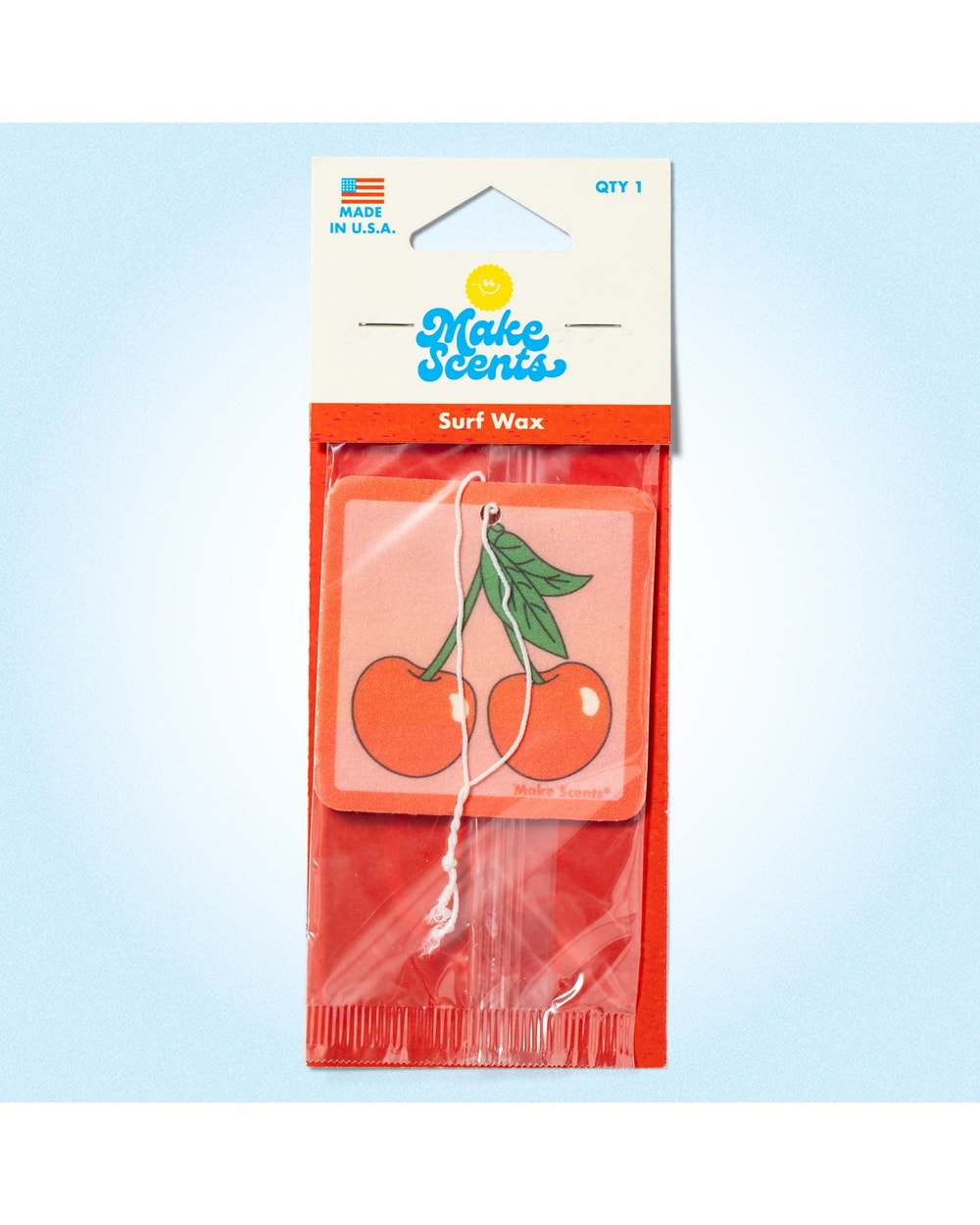 Make Scents Cherry Surfwax Air Freshener - packaging