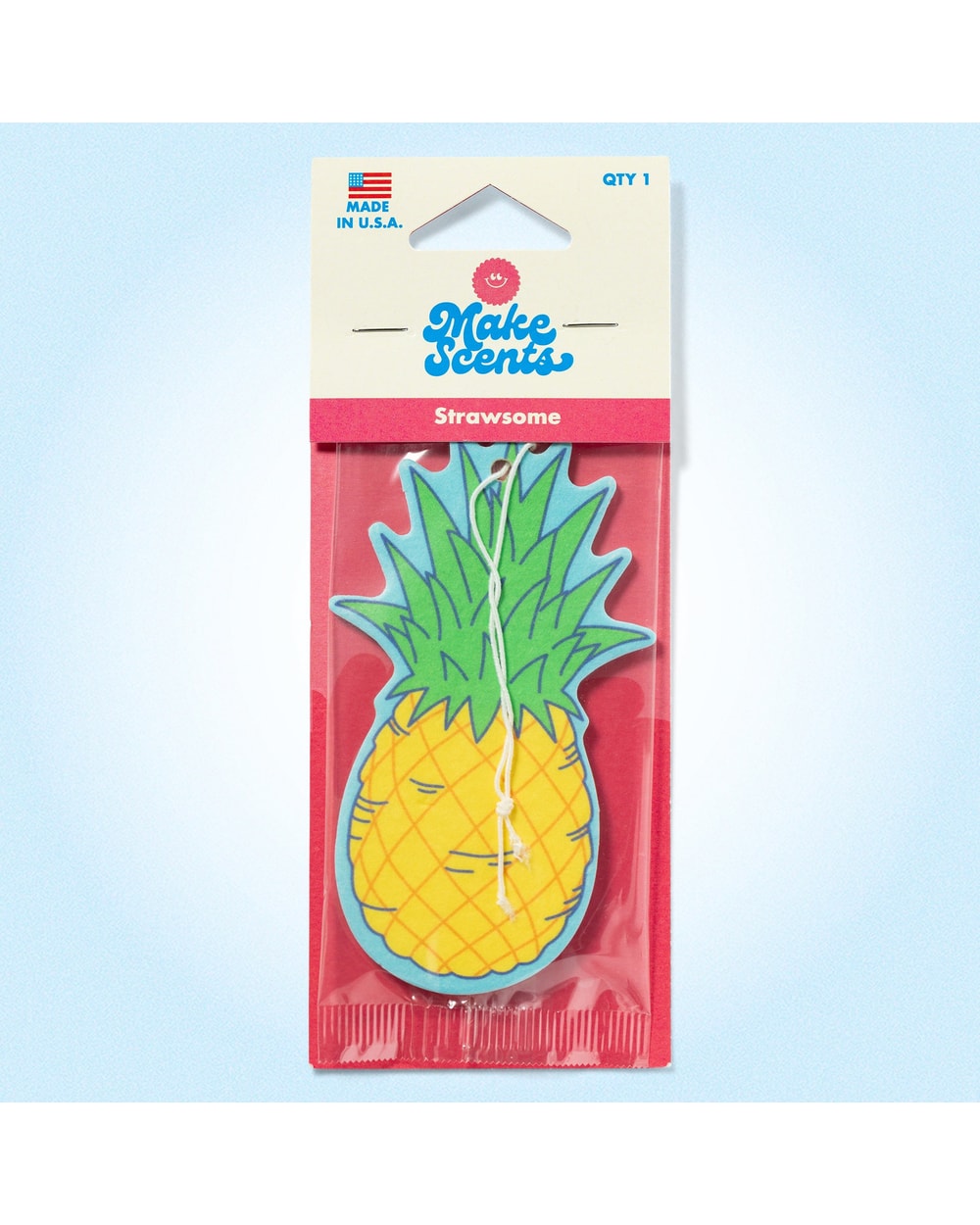 Make Scents Pineapple Strawsome Air Freshener - packaging