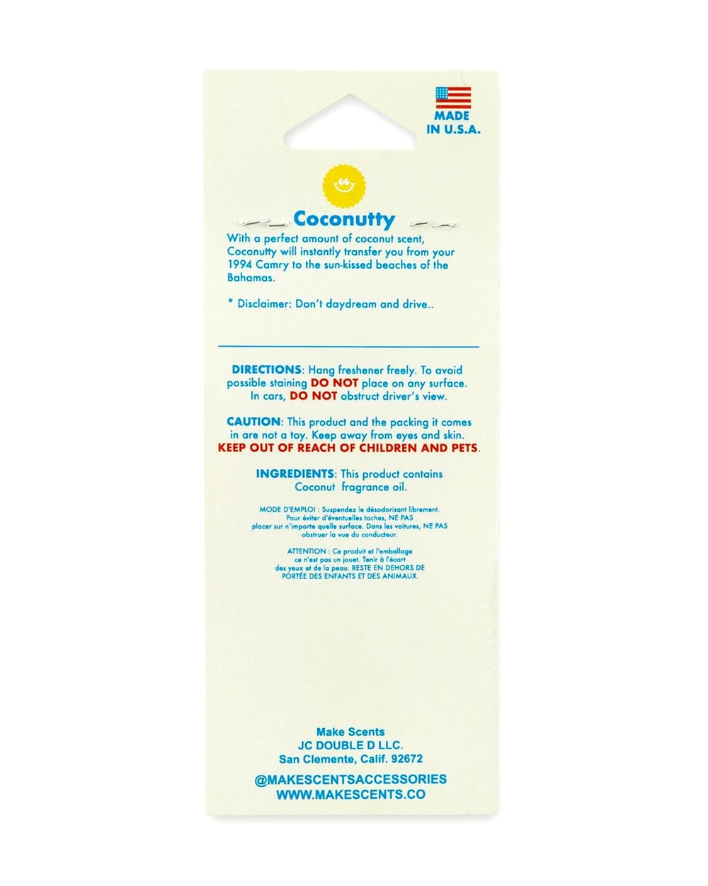 Make Scents Turtle Coconutty Air Freshener