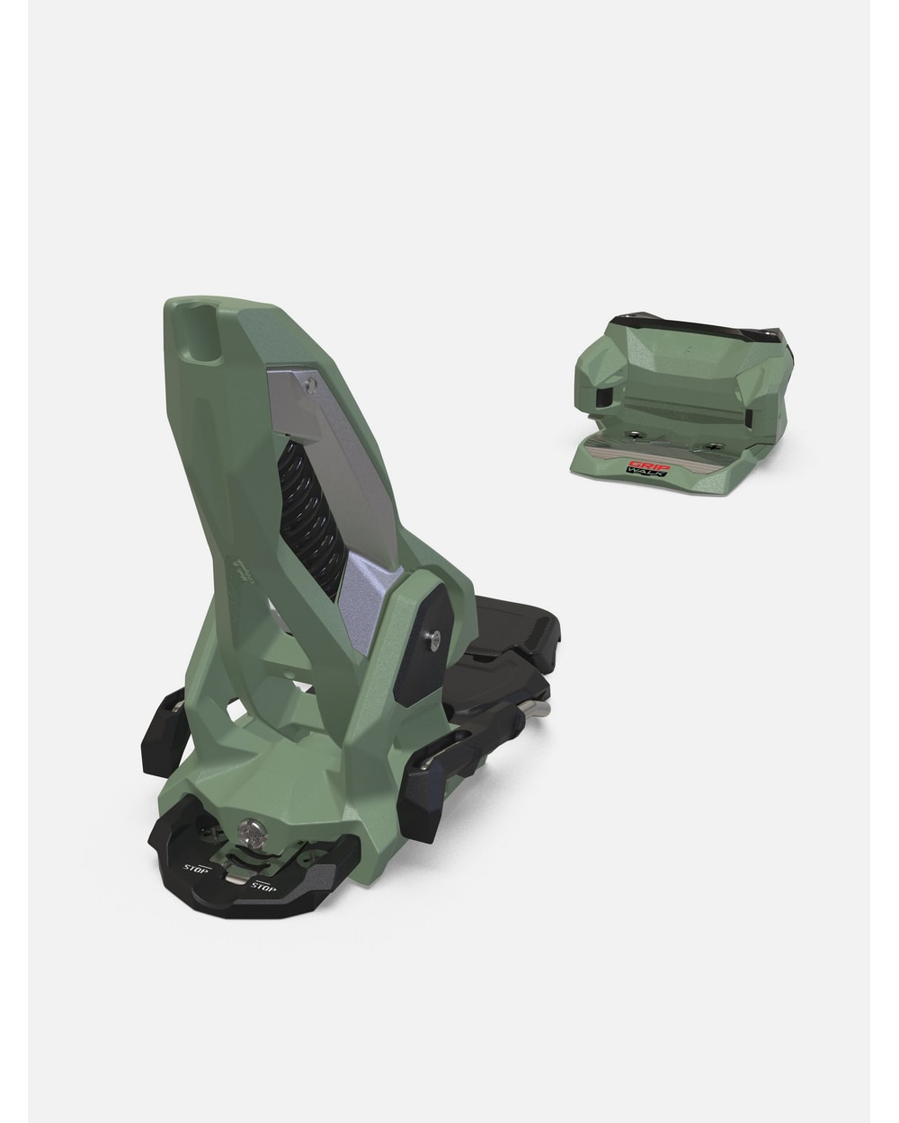 Marker Griffon X 13 Bindings - Green/Black, heel and brake detail