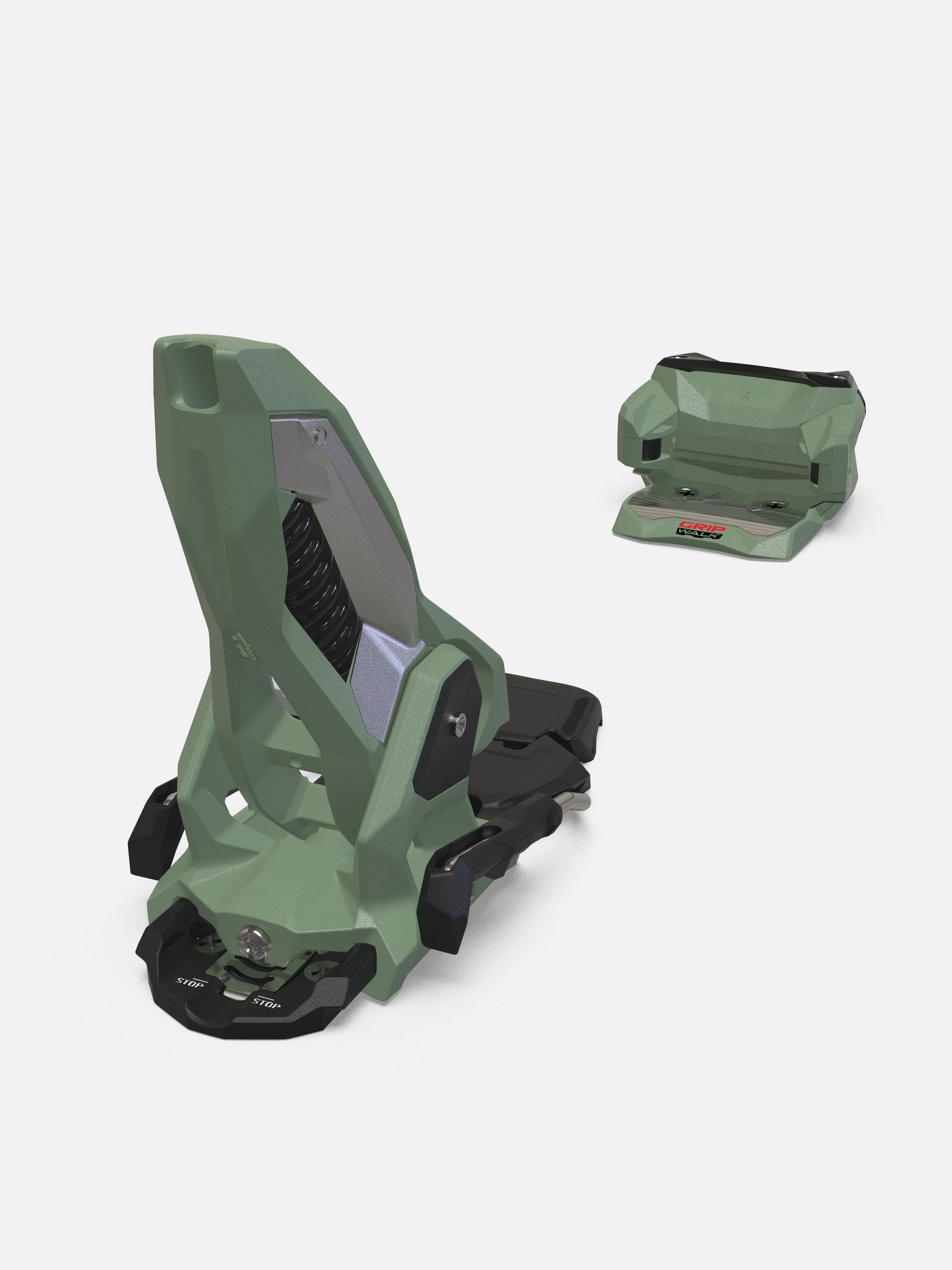 Marker Griffon X 13 Bindings - Green/Black, heel and brake detail