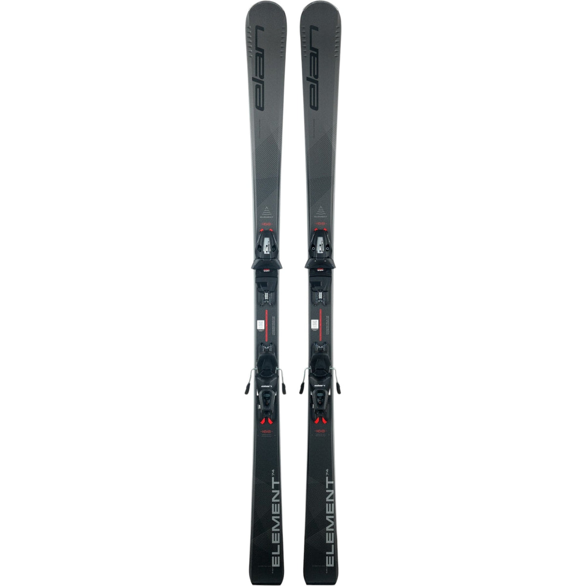 Elan Men's Element 74 SX + EL 9.0 GW Alpine Skis - Black, front view