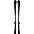 Elan Women's Crystal Black SX + EL 9.0 GW Alpine Skis - Black, front view