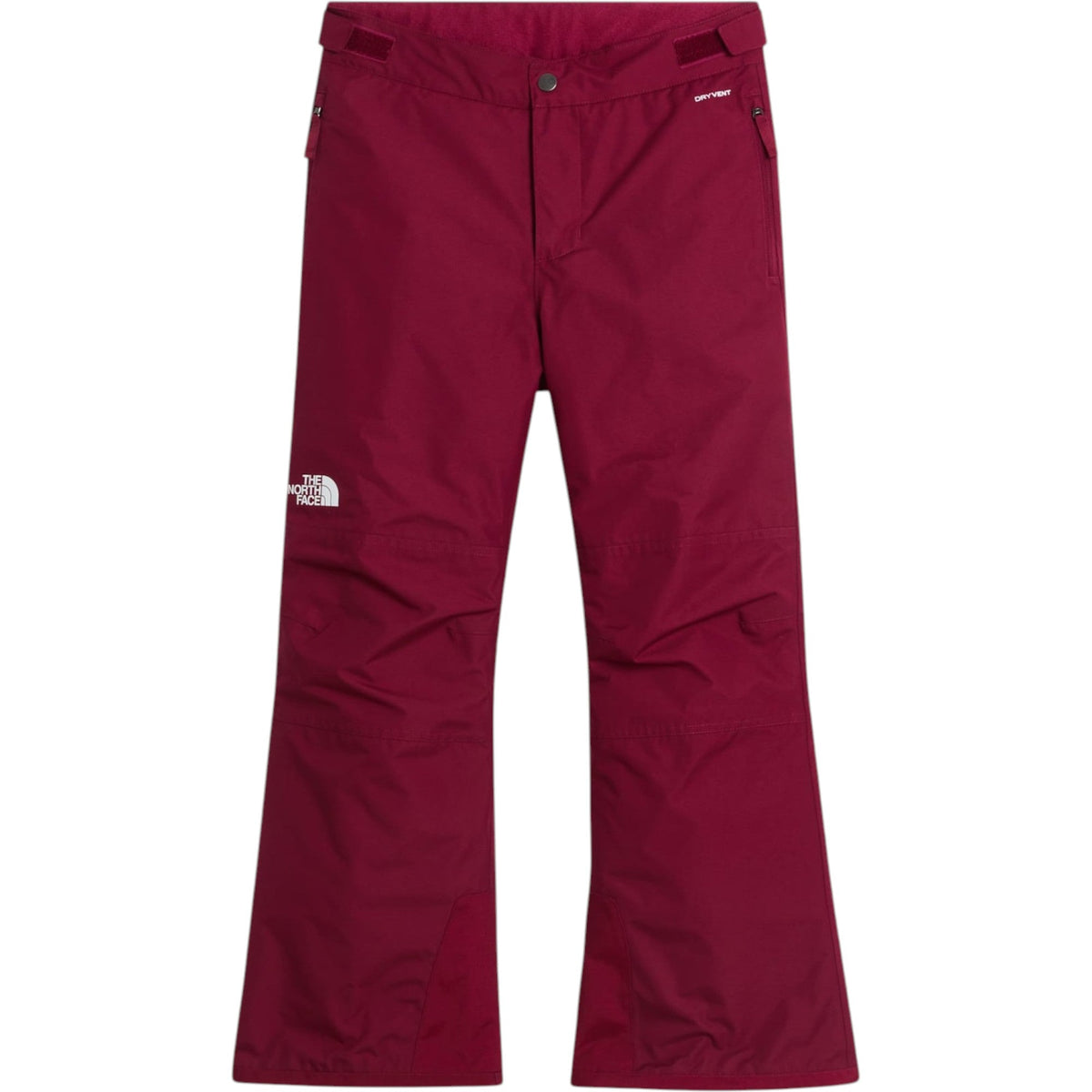 The North Face Girls' Freedom Insulated Pant in Burgundy Crush, front