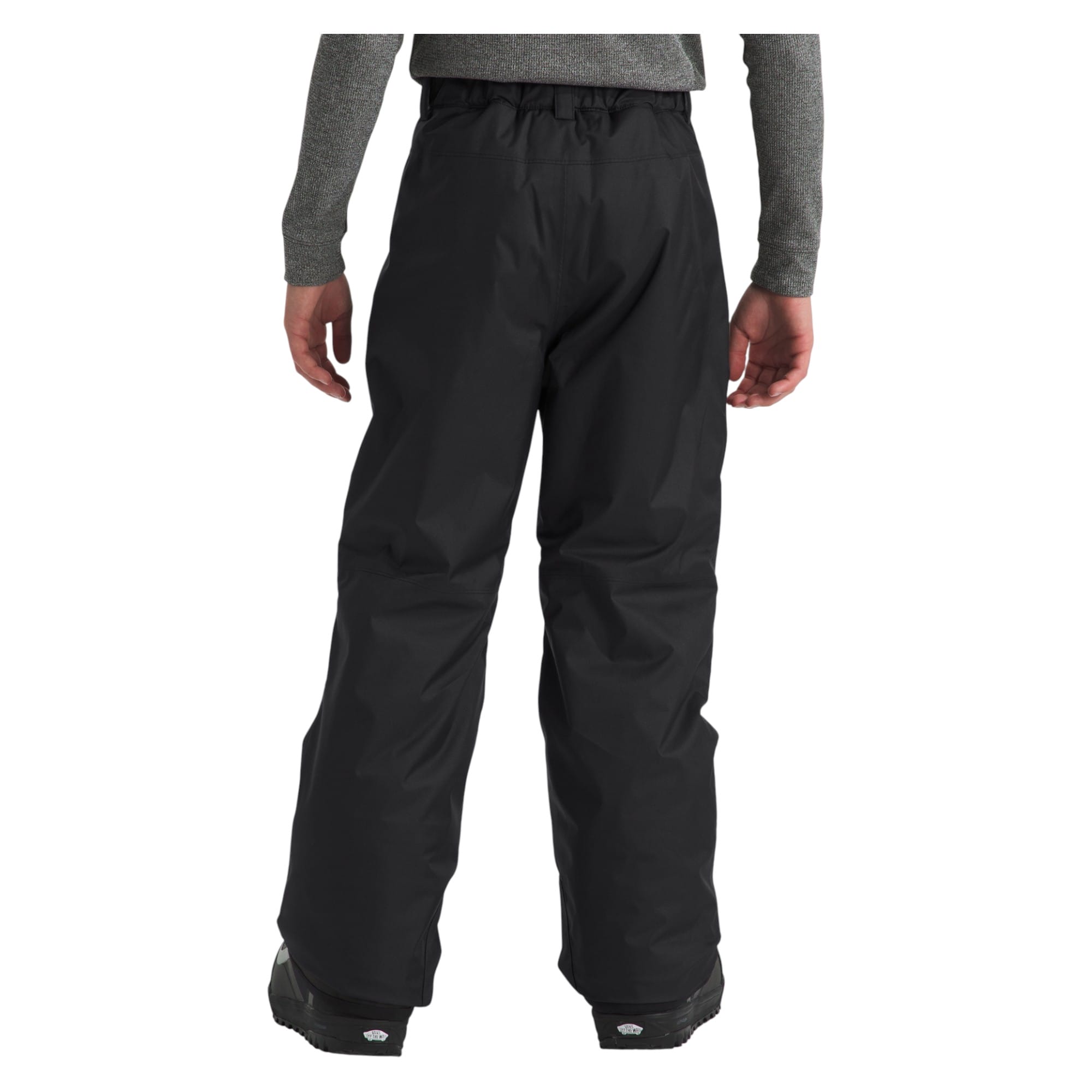 The North Face Boys' Freedom Insulated Pant, black, back on model