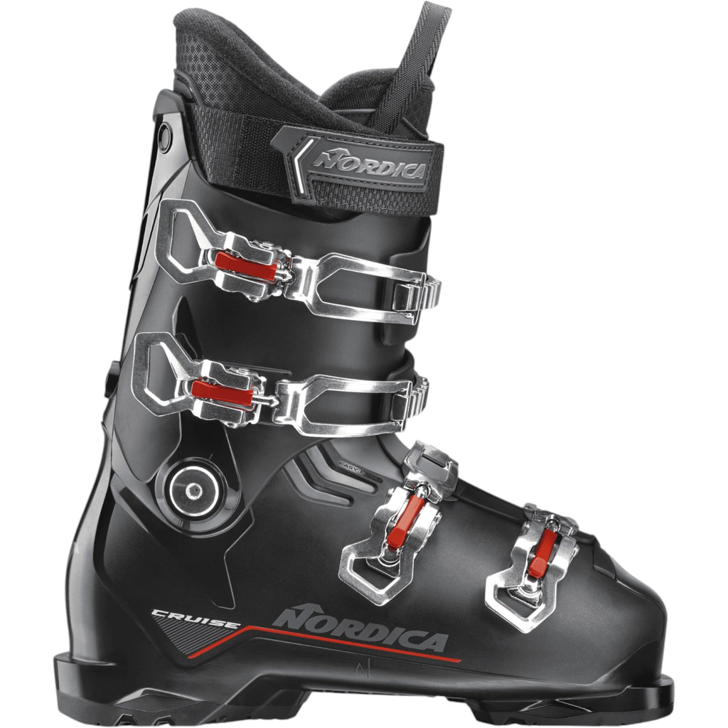 Nordica Men's The Cruise Ski Boots - Black/Grey/Red, front view