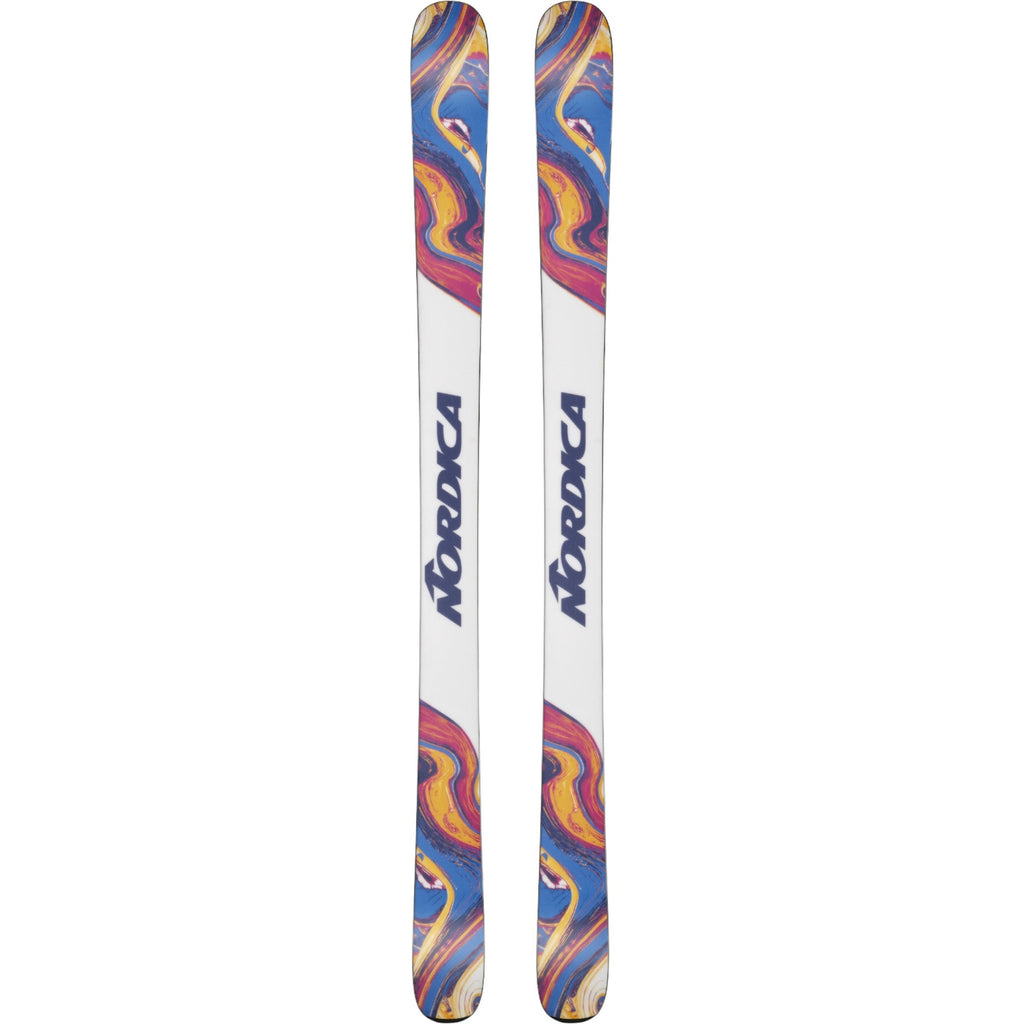 Nordica Unleashed 90 Skis - Pink/Yellow, detail view