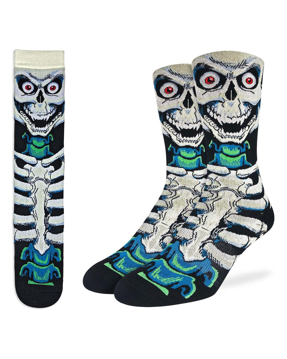 Good Luck Sock Men's Evil Skeleton Socks