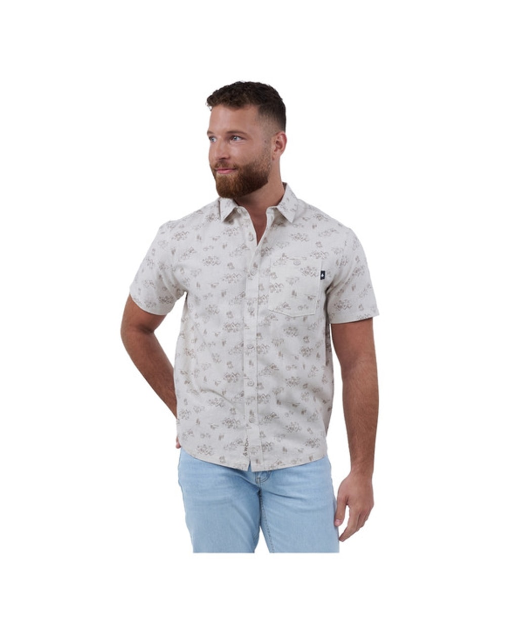 Woods Men's Hardisty Canoe AOP Short-Sleeved Shirt