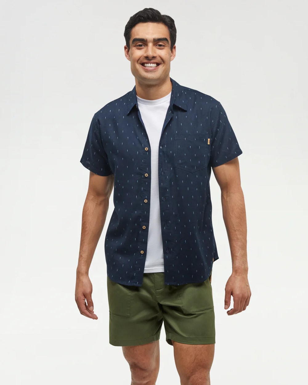 Tentree Men's Mancos Collared Short Sleeve Shirt