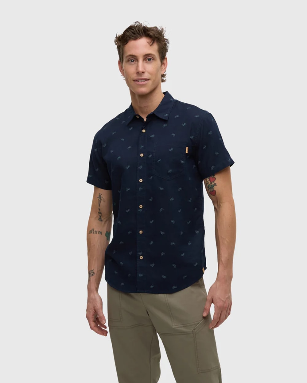 Tentree Men's Mancos Collared Short Sleeve Shirt