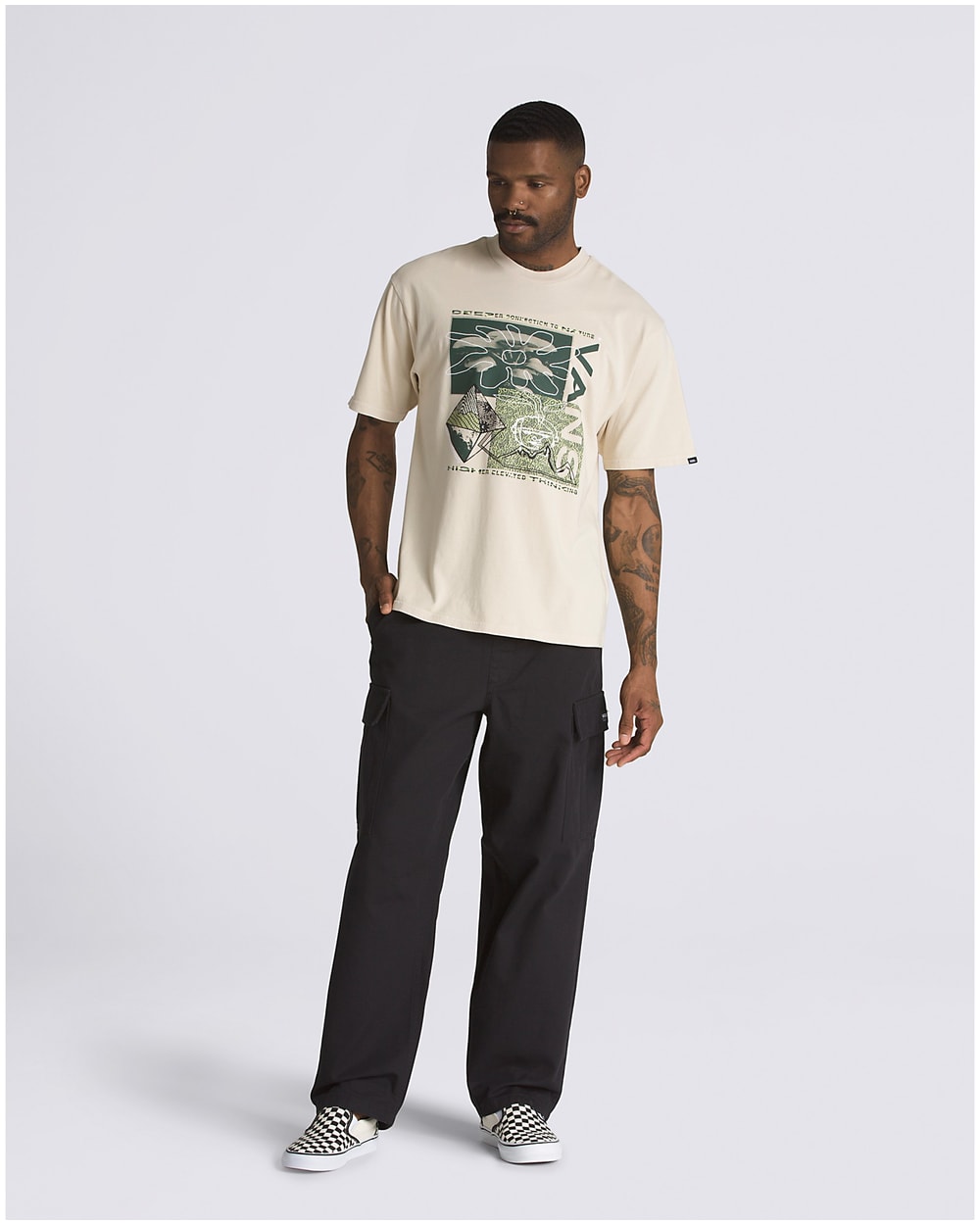Men's Range Cargo Baggy Tapered Elastic Pants