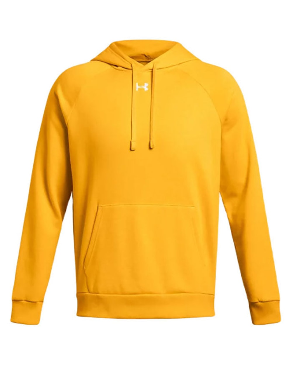 UA Rival Fleece Hoodie Gold/White front