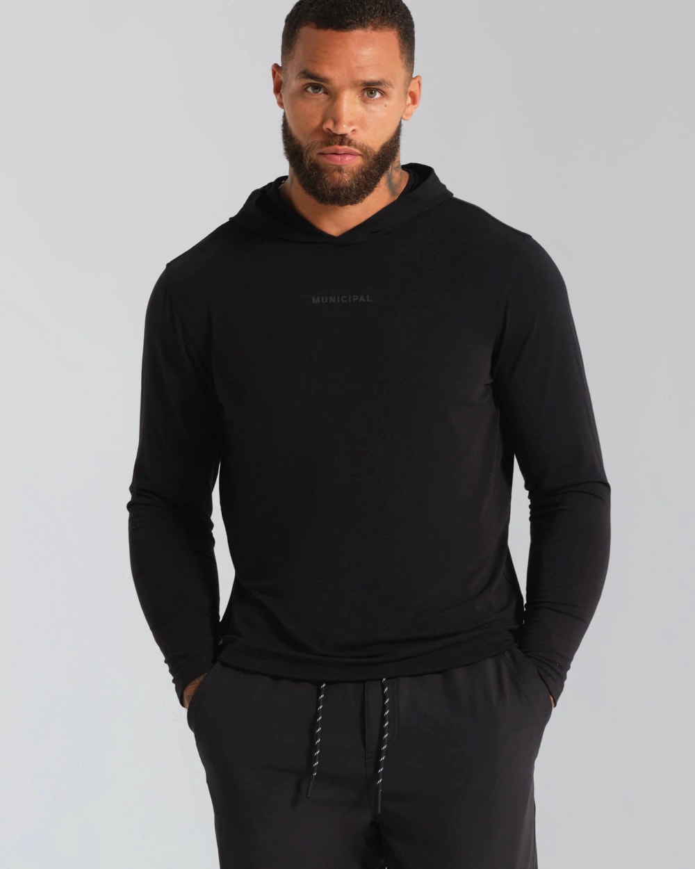 Municipal Men's Sport Utility LS Hooded T-Shirt