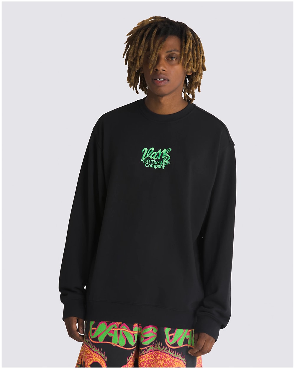 Men's Spray Type Loose Crew Sweatshirt