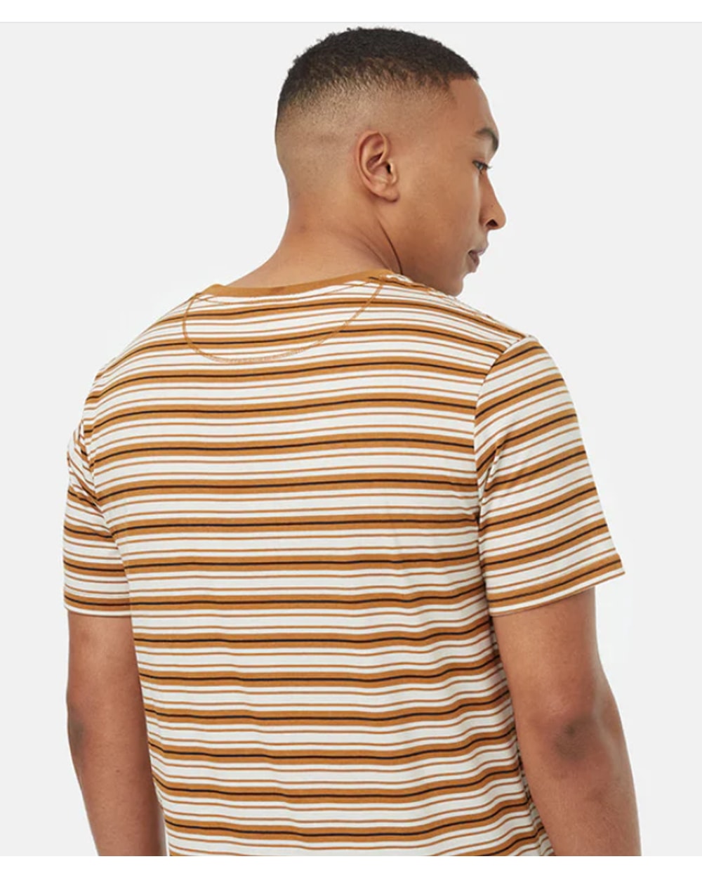 Tentree Mens TreeBlend Stripe Button Pocket T-Shirt