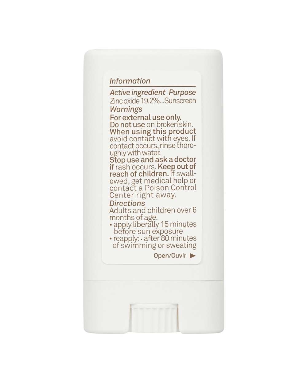 Mineral Sunscreen Face Stick