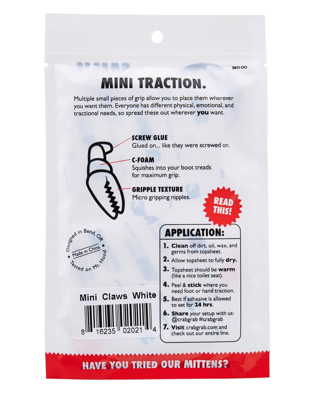 Crab Grab Mini Claws Traction Pad