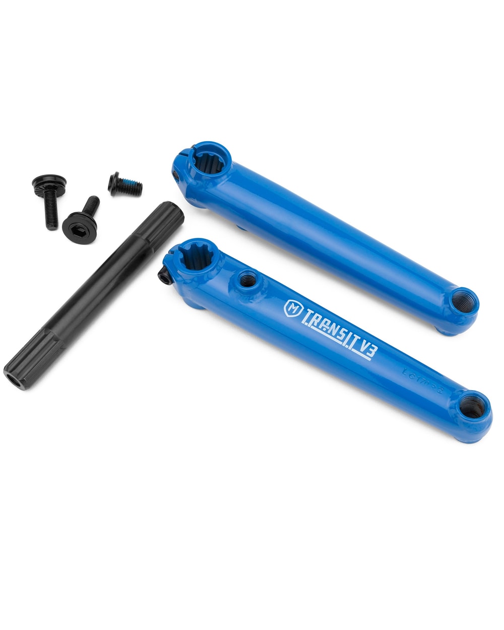 Mission Transit V3 Cranks 170mm Blue