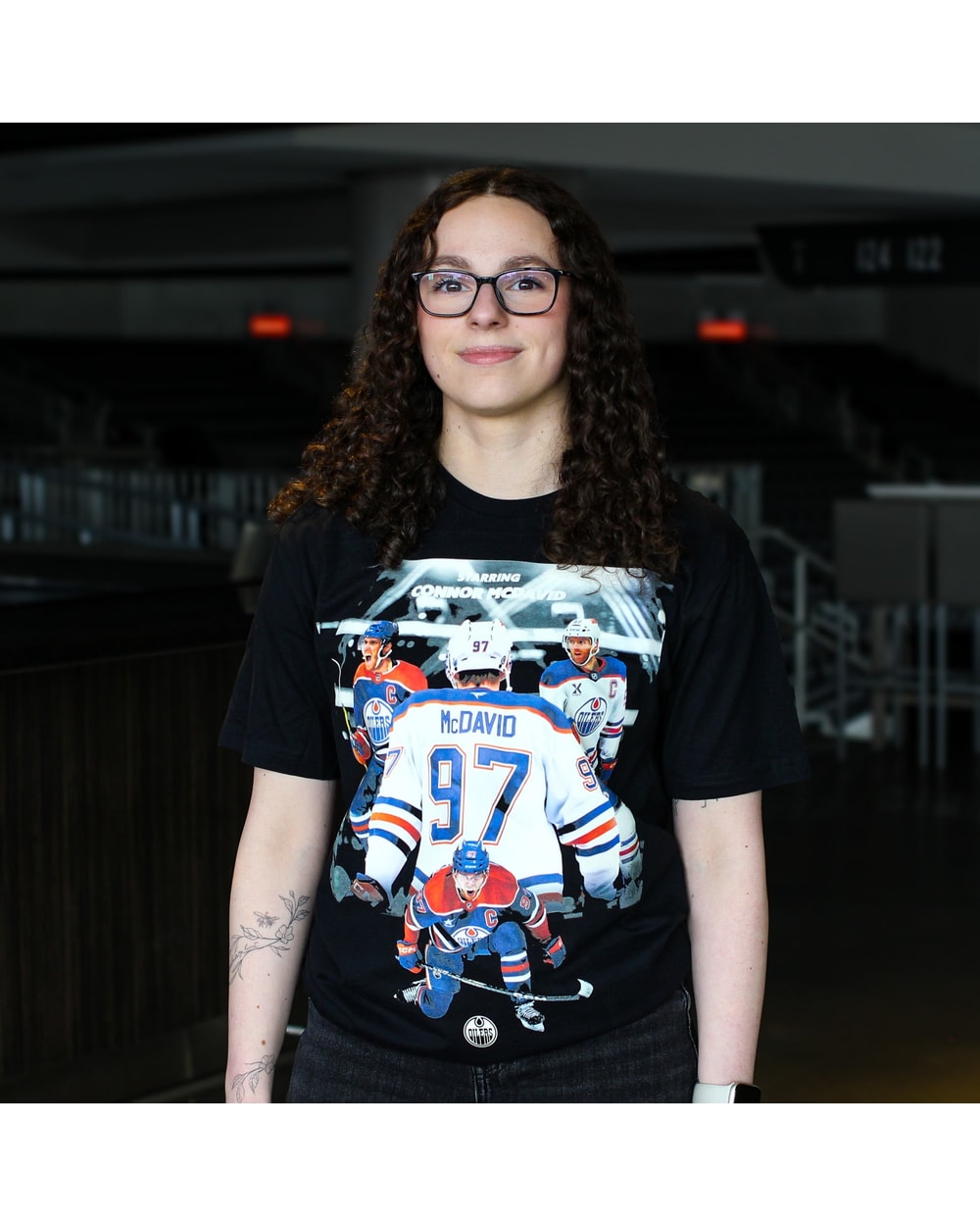 Mitchell & Ness Edmonton Oilers Player Tee Black