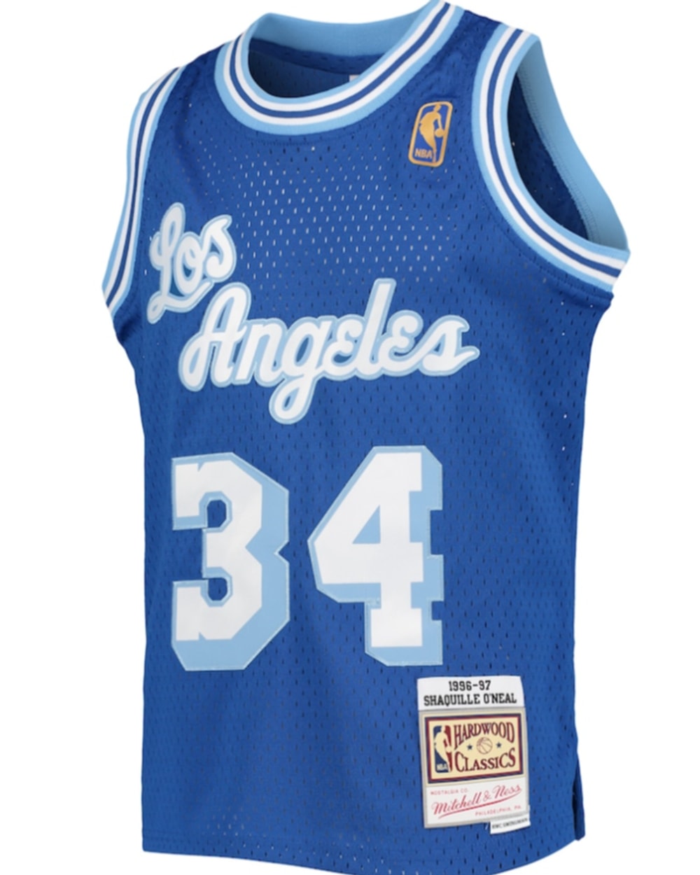 Mitchell & Ness Los Angeles Lakers Shaquille O'Neal 1996 Hardwood Classics Swingman Jersey